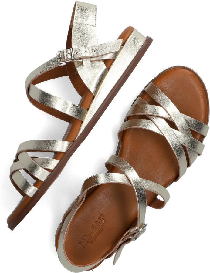 RED-RAG Sandalen Dames 79542 Tiny Wedge Maat: 43 Materiaal: Leer Kleur: Goud