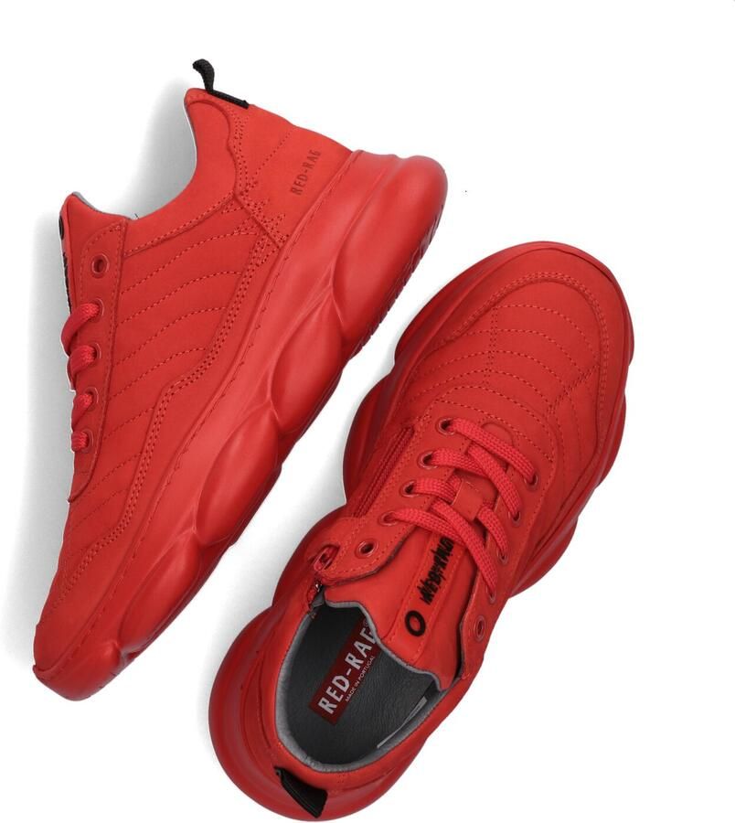 Red-Rag Jongens Veterschoenen & Klitteband Red rag 13541 424 Red Nubuck Rood - Foto 3