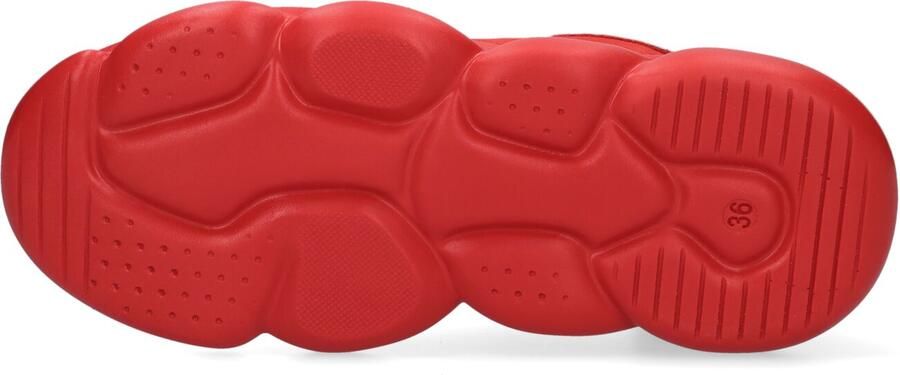 Red-Rag Jongens Veterschoenen & Klitteband Red rag 13541 424 Red Nubuck Rood - Foto 4