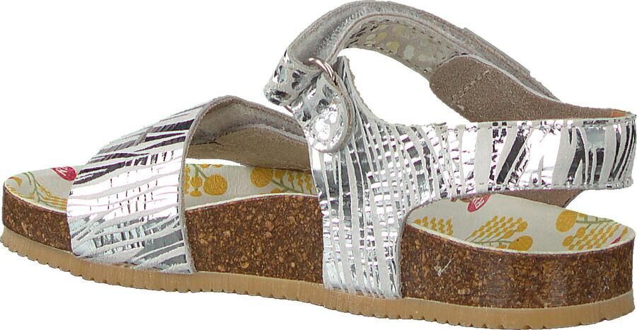 RED-RAG Zilveren Sandalen met Dierenprint | 19242 - Foto 2