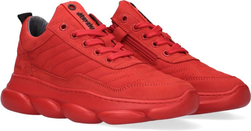 Red-Rag Jongens Veterschoenen & Klitteband Red rag 13541 424 Red Nubuck Rood