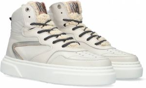 Red-rag Red Rag 13144 132 Off White Nappa Sneakers hoge sneakers