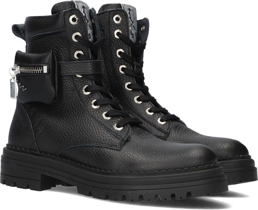 Red-Rag 12472 Veterboots Laarzen Met Veters Meisjes Kids Zwart