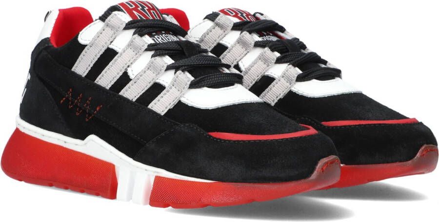 Red-rag Red Rag 13593 923 Black Suede Lage sneakers