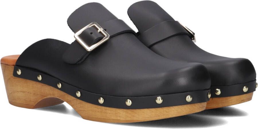 RED-RAG Clogs Dames 79566 Maat: 37 Materiaal: Leer Kleur: Zwart