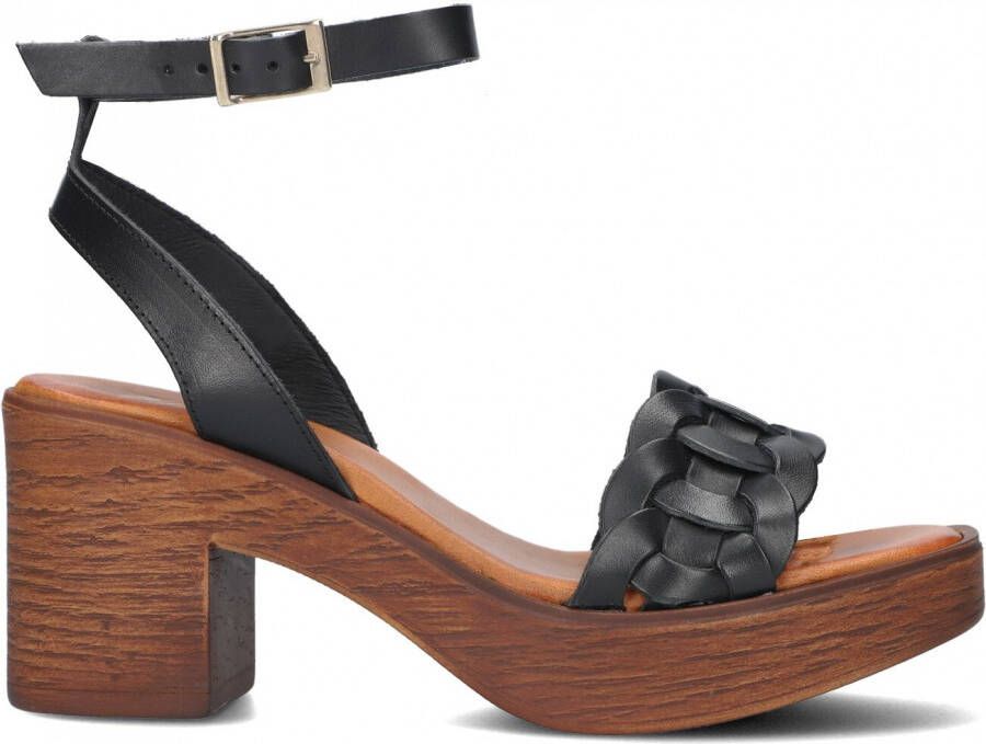 Red-Rag Zwarte Hak Sandalen | Red Rag 79518