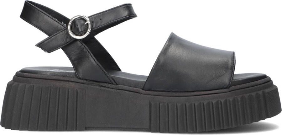 Red Rag Stijlvolle zwarte sandalen met brede band Black Dames