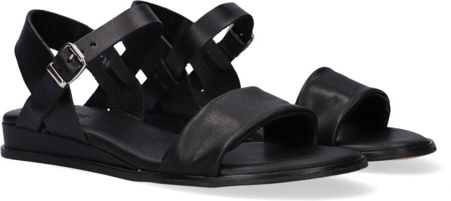 Red-Rag Red Rag Sandalen Dames Damesschoenen Leer Sleehak hoogte 4 cm 79370 Zwart - Foto 2