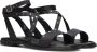 Red Rag Zwarte Leren Sandalen met Studs Black Dames - Thumbnail 1