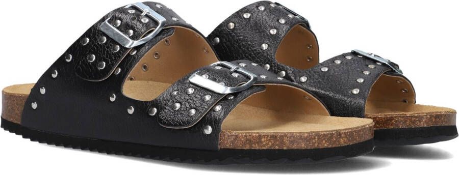 RED-RAG Slippers Dames 78010 Maat: 37 Materiaal: Leer Kleur: Zwart