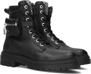 Red-Rag 12472 Veterboots Laarzen Met Veters Meisjes Kids Zwart