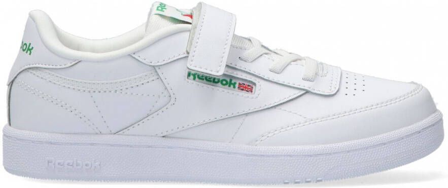 Reebok Club C 1v Sneaker Tennis Schoenen white glen green vector blue maat: 31 beschikbare maaten:27 28 29 30 31 32 33 34