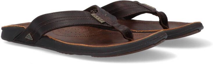 Reef J-Bay Iiidark Brown Dark Brown Heren Slippers Donkerbruin