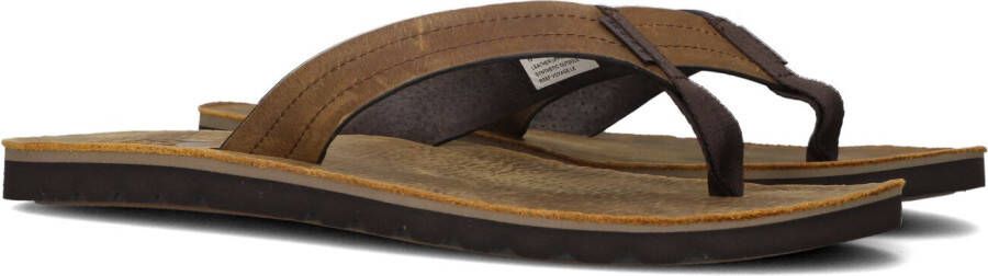 Reef J-Bay III leren teenslippers cognac