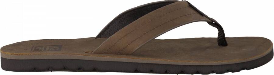 Reef J-Bay III leren teenslippers cognac - Foto 2