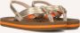 Reef Kids Ahi Wild teenslippers met hielbandje bruin goud Meisjes EVA 24 - Thumbnail 1