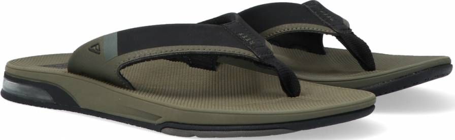 Reef Fanning Low Olive Heren Slippers Olijfgroen