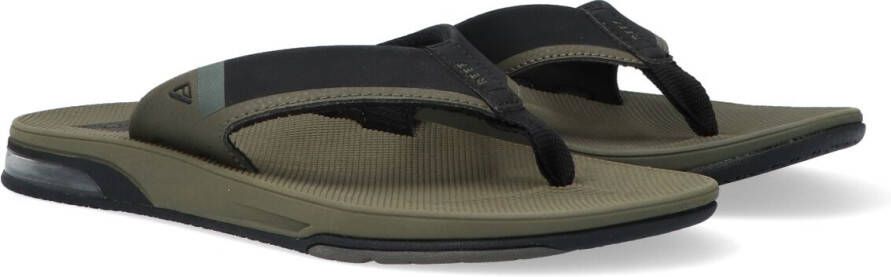 Reef Fanning Low Olive Heren Slippers Olijfgroen