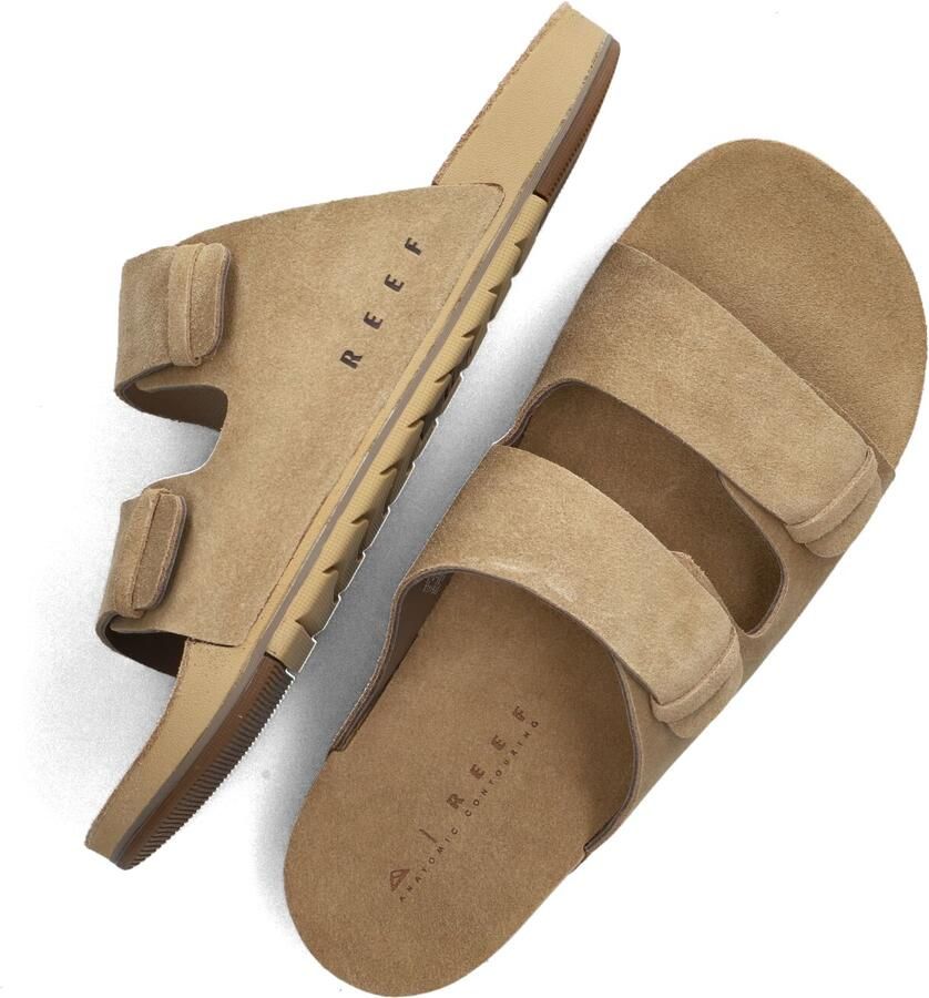 Reef Bruin Suède Twee Bar Sandalen