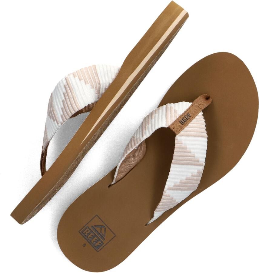 Reef Spring Woven Teenslippers Zomer slippers Dames Zwart