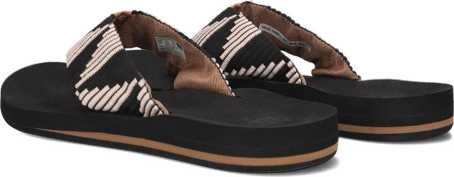 Reef Spring Woven Teenslippers Zomer slippers Dames Zwart - Foto 5