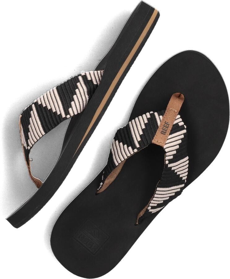 Reef Spring Woven Teenslippers Zomer slippers Dames Zwart - Foto 3
