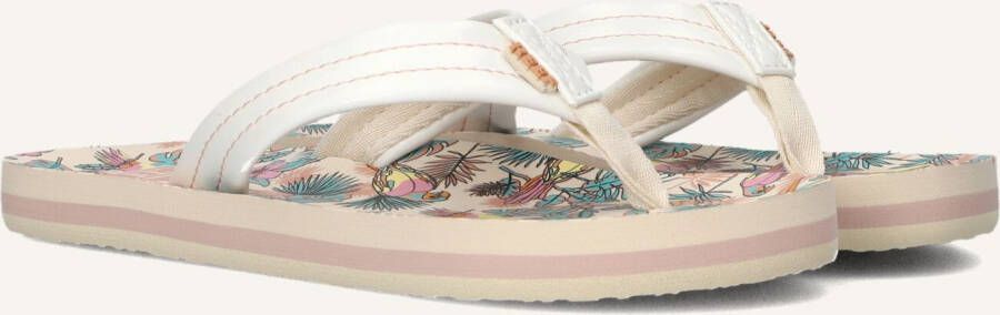 Reef Kids Ahi teenslippers wit pastel