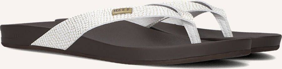 Reef Cushion Court Teenslippers Zomer slippers Dames Wit