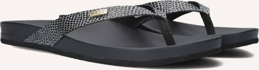 Reef Cushion Court Teenslippers Zomer slippers Dames Zwart