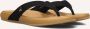 Reef Zwarte leren Cushion Harmony slippers - Thumbnail 1