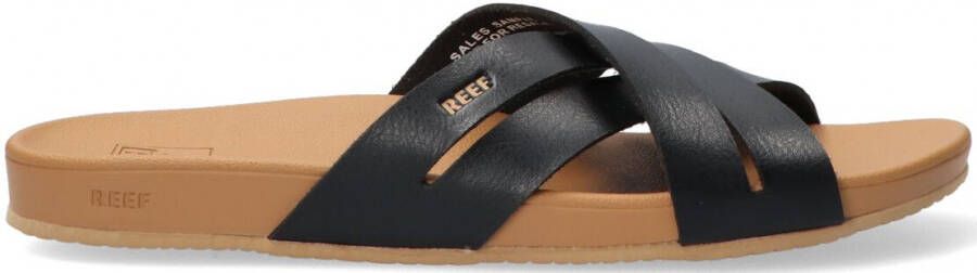 REEF Zwarte Slippers Cushion Spring Bloom