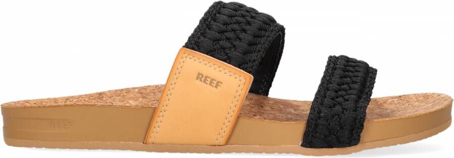 Reef Zwarte Slippers Cushion Vista Thread