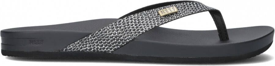 Reef Cushion Court Teenslippers Zomer slippers Dames Zwart