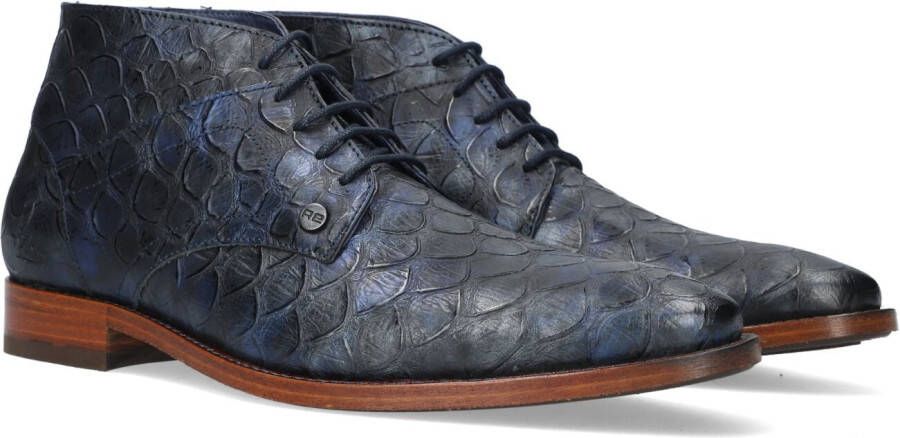 Rehab Barry Scales Blauw Heren Veterboots Blauw Kleur Blauw