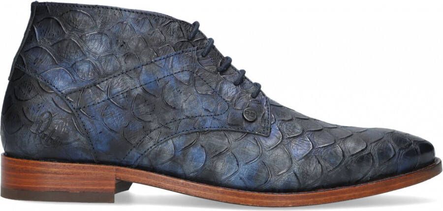 Rehab Barry Scales Blauw Heren Veterboots Blauw Kleur Blauw