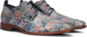 Rehab Fred Lizard Leave heren nette schoen Blauw multi