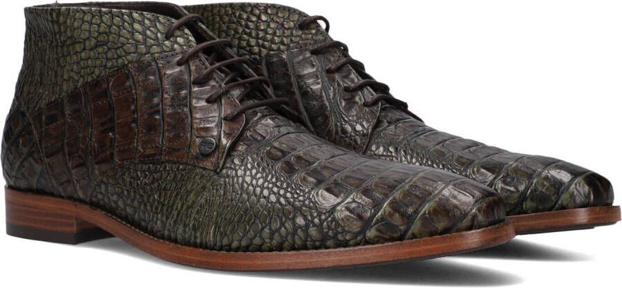 Rehab Bruine leren nette schoenen Barry Duo Multicolor Heren