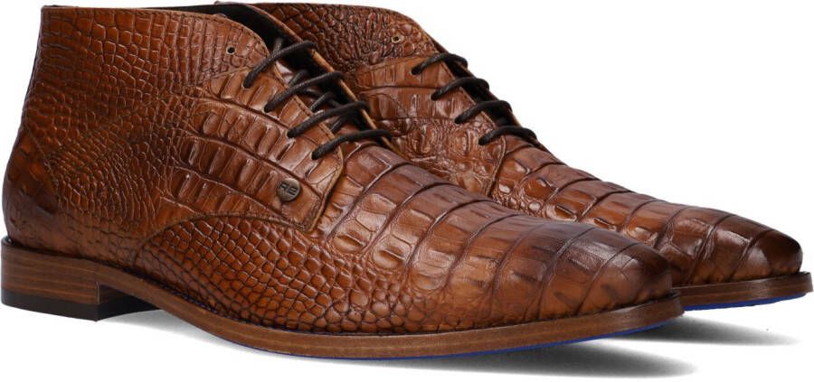 Rehab Cognac Nette Schoenen Barry Croco