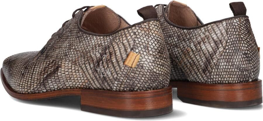 Rehab Greymarble leren veterschoenen met dierenprint zand - Foto 3