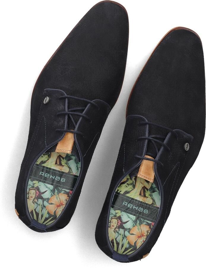 Rehab GREG WALL SUE 8100 DBLU heren veterschoenen gekleed blauw - Foto 2