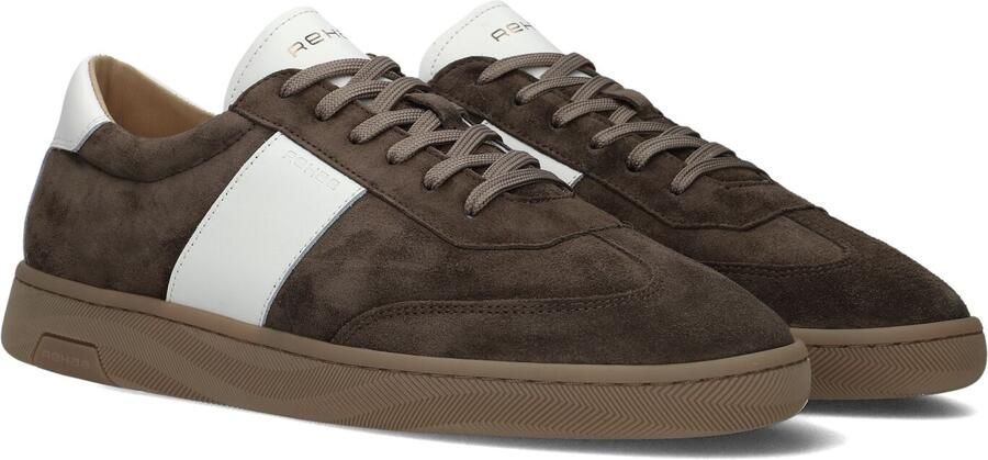 Rehab donkerbruine suède heren sneakers Zack