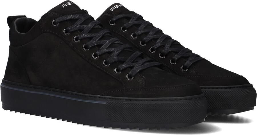 Rehab Craig Nub 1212 BLK Sneakers Zwart Nubuck Heren Zwart