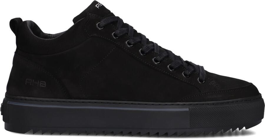 Rehab Craig Nub 1212 BLK Sneakers Zwart Nubuck Heren Zwart