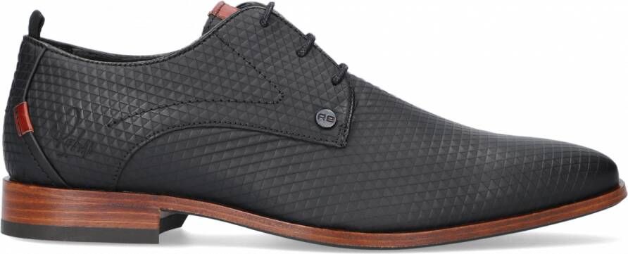 Rehab Footwear Greg Triangle | Lage zwarte nette veterschoenen