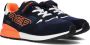 Replay SHOOT JR-1 suede sneakers donkerblauw oranje Logo 35 - Thumbnail 1