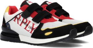 REPLAY SHOOT JR-2 suède sneakers wit rood zwart
