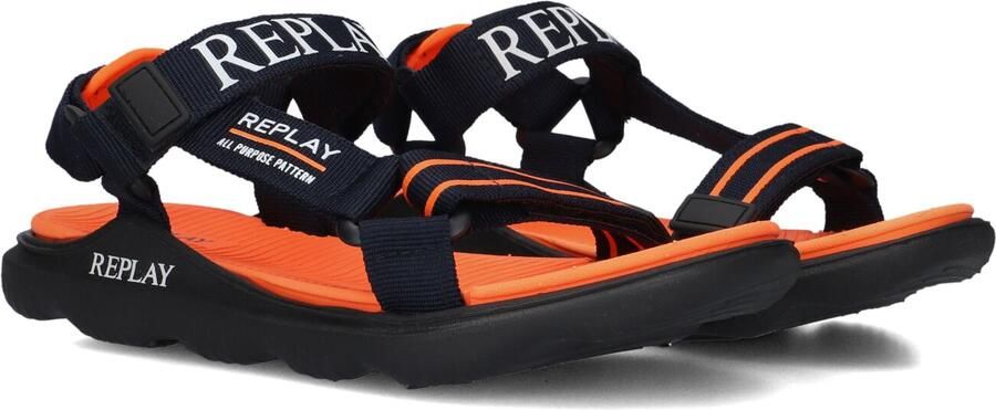 REPLAY Blauwe Sandalen Spacer 2