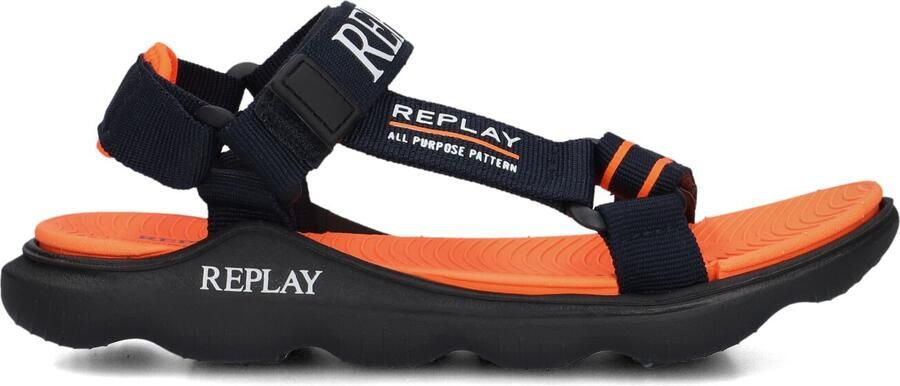 REPLAY Blauwe Sandalen Spacer 2 - Foto 4
