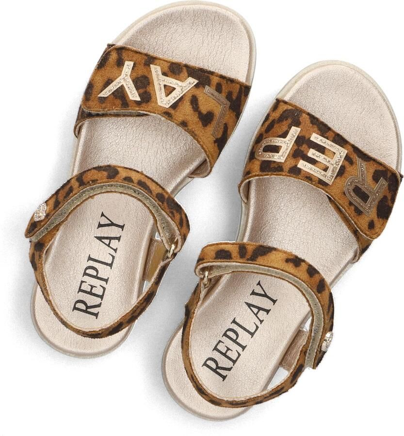 Replay Sandalen JT240020T-1367 Leopard Bruin - Foto 2