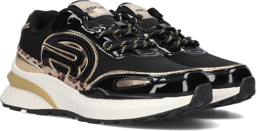 Replay Athena JR 10 chunky sneakers zwart goud Meisjes Synthetisch Meerkleurig 29